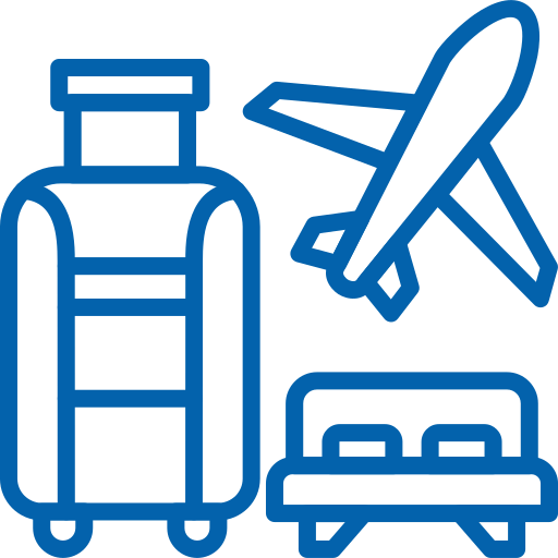 hotel flight icon